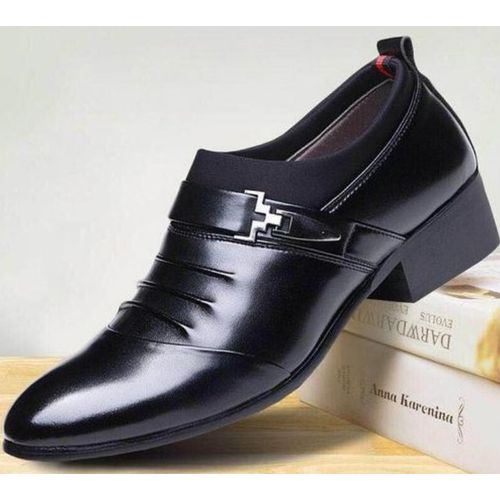 Shop Generic Men's New Fashion Work Business Office Shoes-Black Online ...
