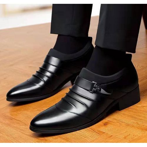 Shop Generic Men's New Fashion Work Business Office Shoes-Black Online ...