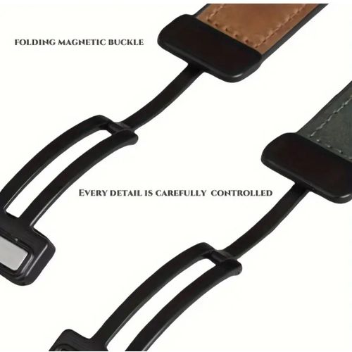 product_image_name-WRISTWATCH-Men's Smart Watch Leather Hand Straps Band Compartible with Galaxy 20mm/22mm  (WATCH NOT INCLUDED, ONLY WATCH HAND))-6