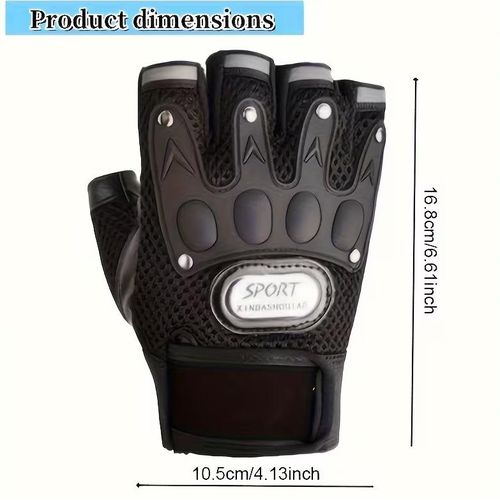 product_image_name-Generic-Half Finger Cycling Sports Gloves Tactical Training Glove , Anti-skid Wear-resistant Fingerless Gloves  Motorcycle Glove For  Camping, Hiking, Fitness-5