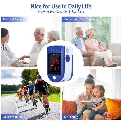 Generic Fingertip Pulse Oximeter Blood Oxygen Saturation Detector - image 3