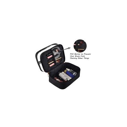 Lindy Small Toiletry Bag - Black/Transparent - image 4