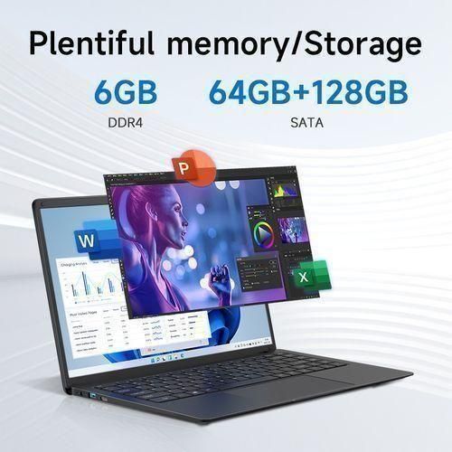 product_image_name-Blueing-14" Laptop N3350 6GB+192GB SSD Portable Computer Student Pc-5