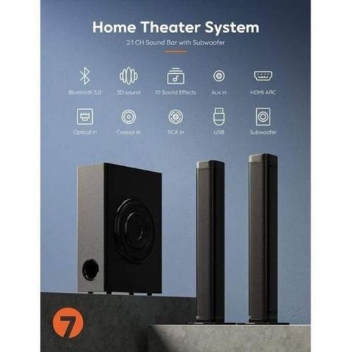 product_image_name-Media-Bluetooth Home Speaker System with Detachable Soundbars & Subwoofer - Loud Clear Sound for TV, Room & Small Events - TRUSTED SELLER!!!-8