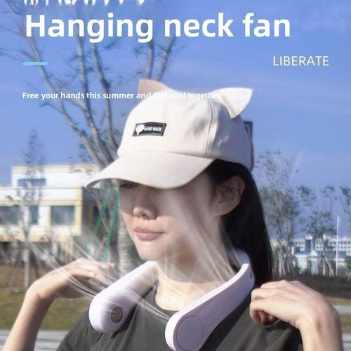 product_image_name-Generic-New USB Halterneck Fan Lazy Halterneck Wireless Carry-On  Small Fan-4