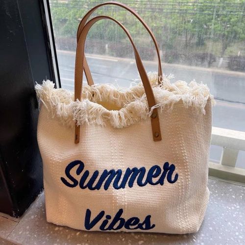 product_image_name-Generic-Fashion Summer Vibes Ladies Tote Handbag - White-1