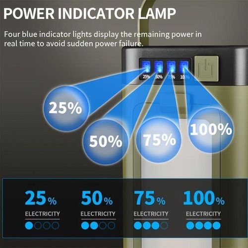 Generic Rechargeable Solar Camping Lantern, USB Charging Flashlight, Portable Hanging Tent Light, Six Lighting Modes, Foldable Four-Leaf Clover LED Spotlight - image 2