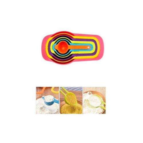 Generic 6-Piece Colorful Nesting Measuring Cup and Spoon Set - image 4