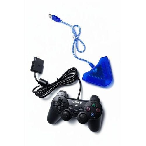 product_image_name-Generic-Corded Dualstock PS2 Controllers Plus PS2 Converter-1