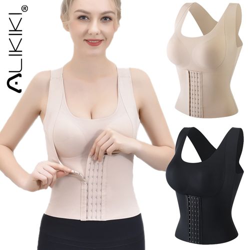 Women Padded Shapewear Camisole Body Shaper Compression Shirt With