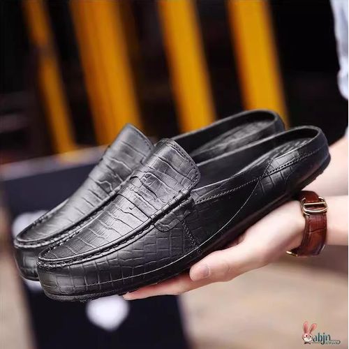 product_image_name-Fashion-Fashionable Men's Closed-Toe Slippers - Backless Shoes - Lazy plastic slippers-Beach shoes -Non-slip Sandals(Black)-1