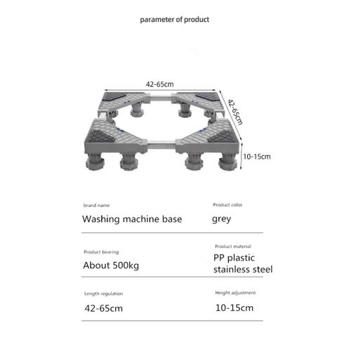 Generic Adjustable fridge/Washing machine stand - image 3