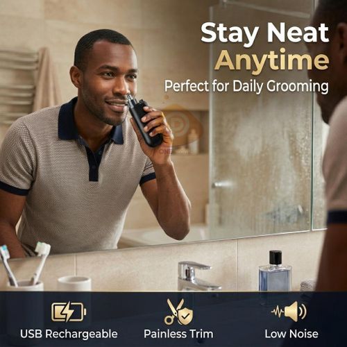 product_image_name-Generic-Electric Rechargeable Portable Nose and Ear Hair Trimmer TYPEC Trimming Container Warranty Black-3