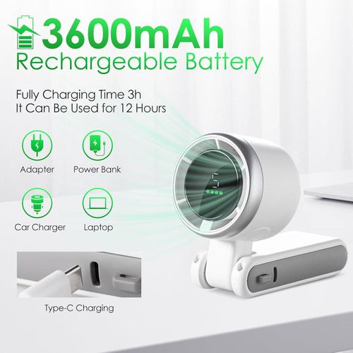 product_image_name-Generic-High-Speed Turbofan N607 Digital Display Mini Neck Fan USB-Charging Handheld Foldable Mini Fan-2