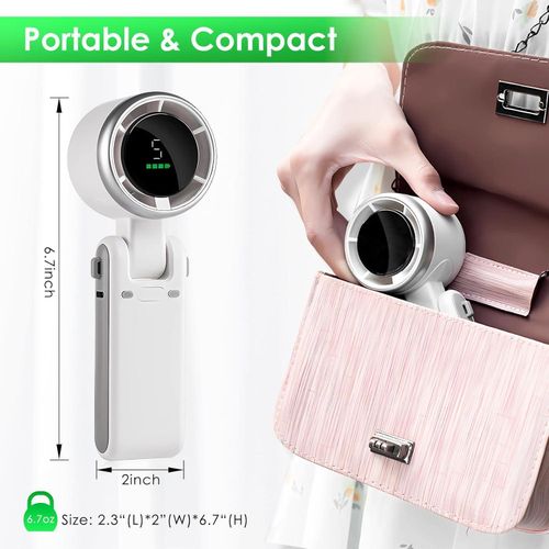 product_image_name-Generic-High-Speed Turbofan N607 Digital Display Mini Neck Fan USB-Charging Handheld Foldable Mini Fan-3
