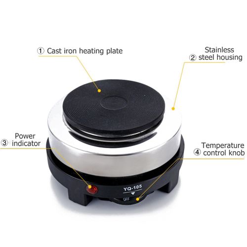 Buy Wholesale China 220v 500w Electric Stove Mini Hot Plate Kitchen Portable  Coffee Heater & Coffee Heater at USD 4.5