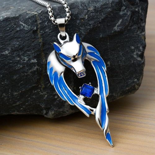 product_image_name-General-Wolf  Necklace Pendant for Women Men Stainless Steel Luminous Animal Wolf Totem Necklace Teen Halloween Glow in the Dark Jewelry-5