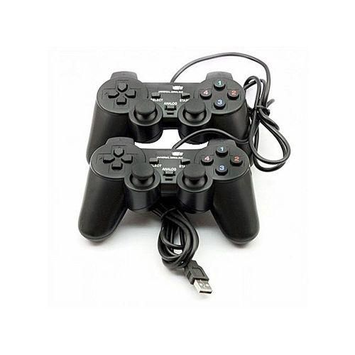 product_image_name-Generic-Double(Twin) USB Wired PC Game Controller -1