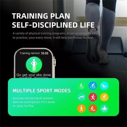Generic 2.2 Inch Full Touch Screen Smart Watch - Sport Fitness Call - Grey - image 5