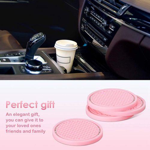 Car Coasters for Cup Holder Silicone Car Cup Holder Coasters Pack of 2, Size: One Size