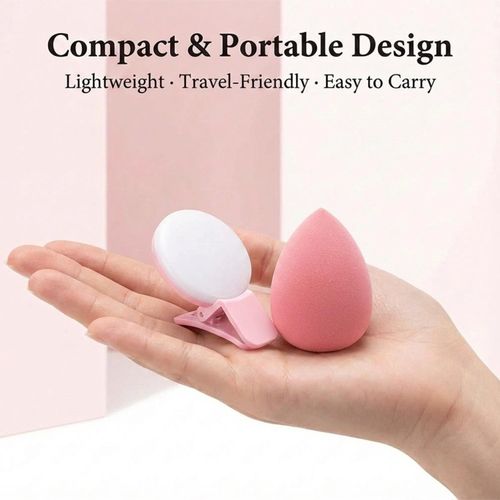 product_image_name-ShebSheb-Mobile Phone Fill Flash Lens Light Lamp Clip Three Stop Dimming Mini Practical 10 LED Selfie Ring Beauty-4