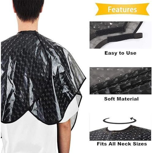 product_image_name-Generic-Waterproof Hair Dye Cape,Short Comb-Out Capes for Hair Stylist,Makeup Apron for Hair Color-4