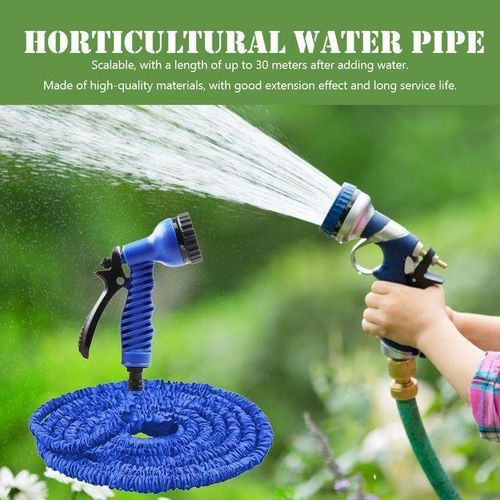 Generic 30M  Expandable Garden Hose Flexible Water Hose with 7-Pattern Spray Nozzle-Green - image 5