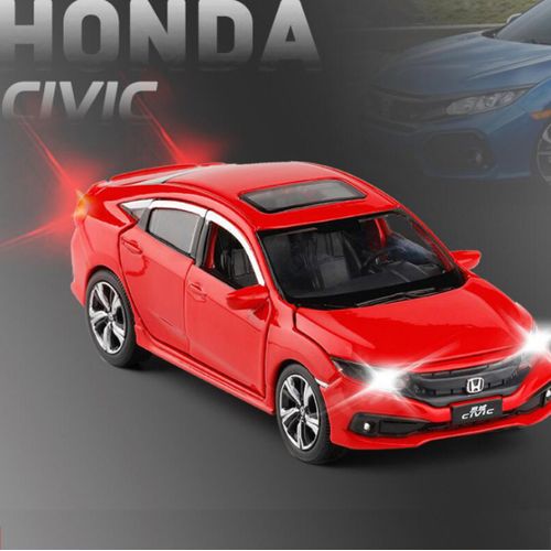 1/32 Alloy Honda Civic Metal Model Car Die Cast Sound Light