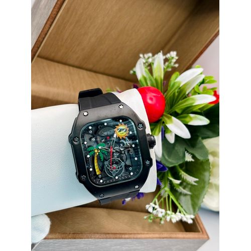 product_image_name-Quartz-Boy's Fashion Elegant Sport/Casual Wristwatch Stylish-Outdoor/Club Fun -Silicone with Metal Case/Business Versatile Watch - Waterproof -4