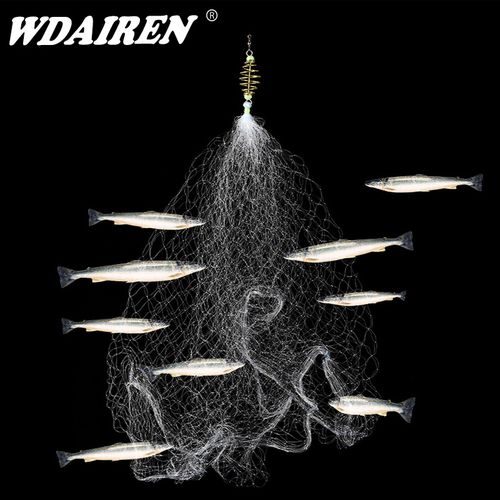Shop Generic Copper Spring Shoal Fishing Net with Night Luminous Beads Ball  Bearing Solid Ring Fishing Connector Freshwater Fishing Tool Online