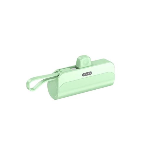 product_image_name-White Label-3300mAh Mini Portable Charger Power Bank Phone Battery Pack - Green-1