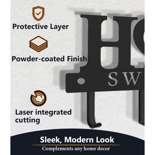 product_image_name-addigoes-Wall Mounted Key Holder & Organizer – 9.8-Inch Metal Hooks Rack with Hardware Included, Stylish Home Decor for Entryway, Kitchen, Hallway, Office & Mudroom (Black)-7