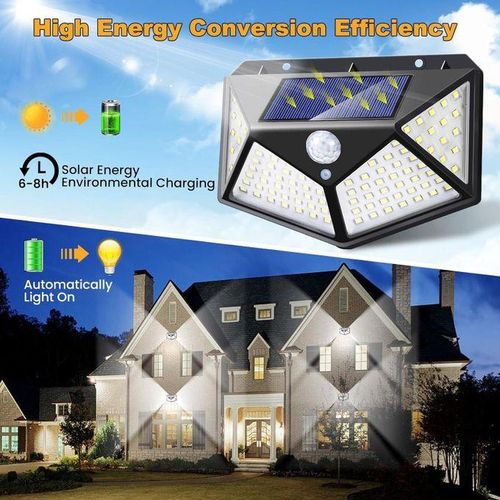 product_image_name-White Label-2Pcs Solar Lights With Motion Sensor - Black-2