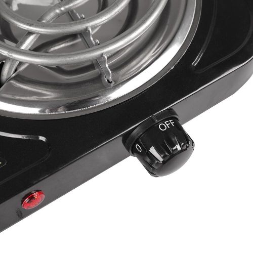 product_image_name-Generic-Portable Electric Double 2 Burner Hot Plate Cooker Kitchen RV Double Burner Stove - Black Double Hose-4