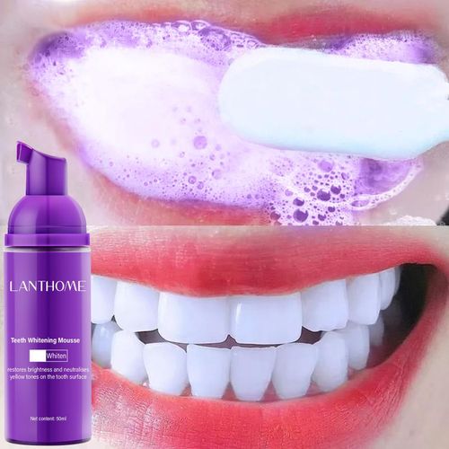 Lanthome Teeth Whitening Foam  – Deep Clean & Stain Removal - 50ml