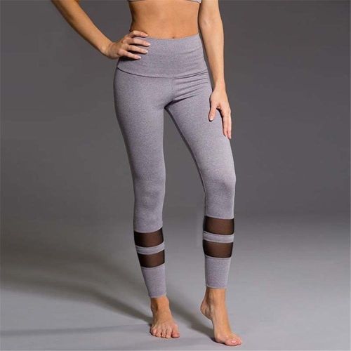 Shop Generic Black Mesh Leggings Yoga Pants Women Tights Jegging Femme  Skinny Sport Running Online
