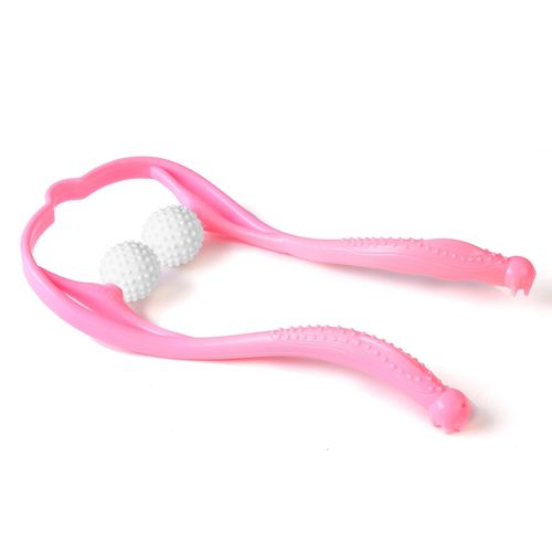 Plastic Pressure Point Therapy Neck Relieve Hand Roller Pink