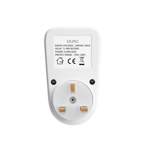 Generic Voltage Protector Socket 230V 16A, Digital LCD Display Automatic Power Surge Protector with Over/Under Voltage Relay Protection - image 3