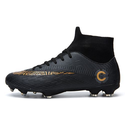 black soccer boots