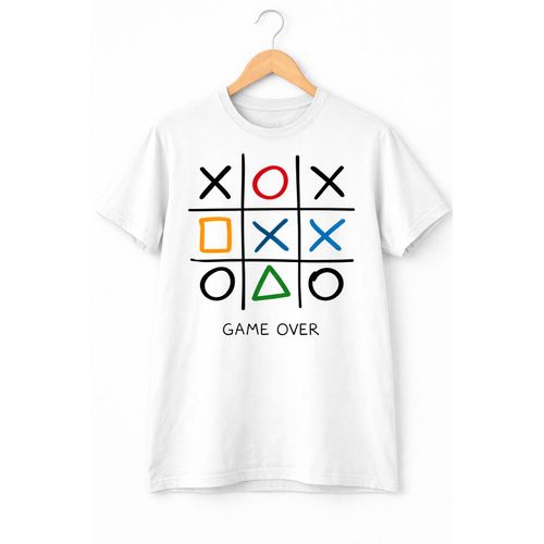 product_image_name-Generic-Tic Tac Toe Gamer Streetwear Graphic Tee White-1