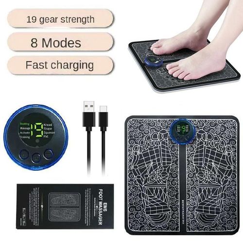 product_image_name-Generic-USB Portable Electric EMS Foot Massager Improve Blood Circulation Foot Massager for Circulation and Pain Relief Foldable Massage Mat -1