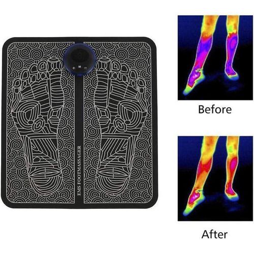 product_image_name-Generic-USB Portable Electric EMS Foot Massager Improve Blood Circulation Foot Massager for Circulation and Pain Relief Foldable Massage Mat -6
