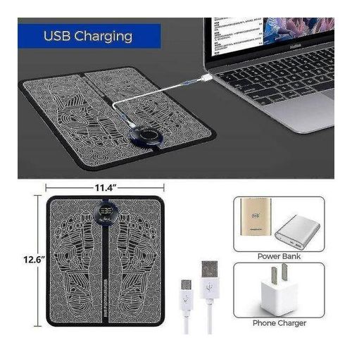 product_image_name-Generic-USB Portable Electric EMS Foot Massager Improve Blood Circulation Foot Massager for Circulation and Pain Relief Foldable Massage Mat -7