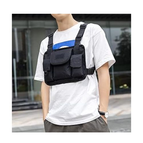 product_image_name-Adaguen-Men's Classic Chest Vest Bag - Black -1