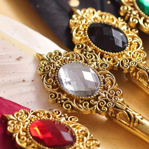 product_image_name-Generic-1 Set Of Gift Box With Seal And Wax Feather Pen Calligraphy Pen And Ink Pen Set Ink Dipping Pen Mechanical Gear Dipping Pen-6