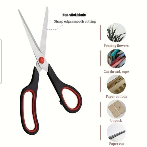 Generic Durable Multi-Purpose Household Scissors – Comfortable Ergonomic Grip for Fabric, Paper, and Crafting - image 2