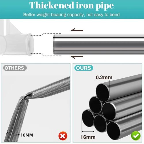 product_image_name-CYFAZA-Portable Closet Storage Organizer Clothes Mobile Wardrobe Shoe Clothing Rack Shelf Dustproof Non-Woven Fabric, Easy to Assemble-4