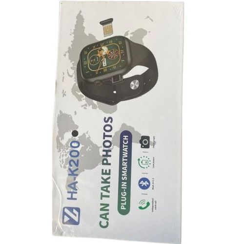 product_image_name-Generic-HA-K200 Smart Watch 5G SIM Card Support -AMOLED Screen -  Black-1