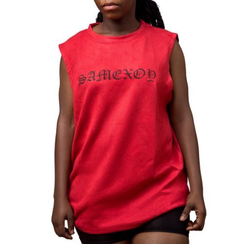 product_image_name-Generic-Premium Armless Tank Top - Red Fitness Wear-7