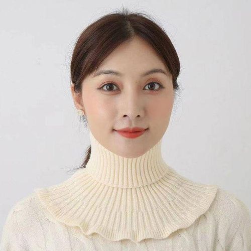 product_image_name-Fashion-Women Warm Knitted Fake Collar Thicken Turtleneck False Scarves Detachable Neck Scarf-1
